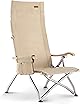 ロースタイル ICECO 4段階リクライニング式 ハイバックチェア 10年品質保証・耐荷重265KG・1600D座面・A7075アルミ合金フレーム・ハイ/ローバック切替可能 キャンプ 折りたたみ ガーデン 室内用(ベージュ)