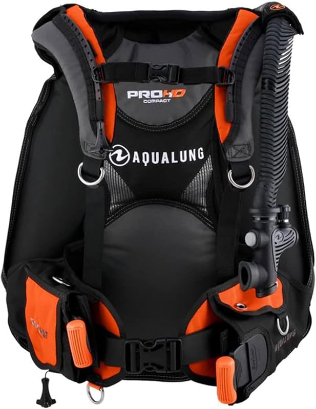 Chaleco de buceo compacto Aqualung Pro HD | Compensador de flotabilidad para buceo, de viaje, ultraligero y con inflado posterior, con sistema integrado de peso SureLock II