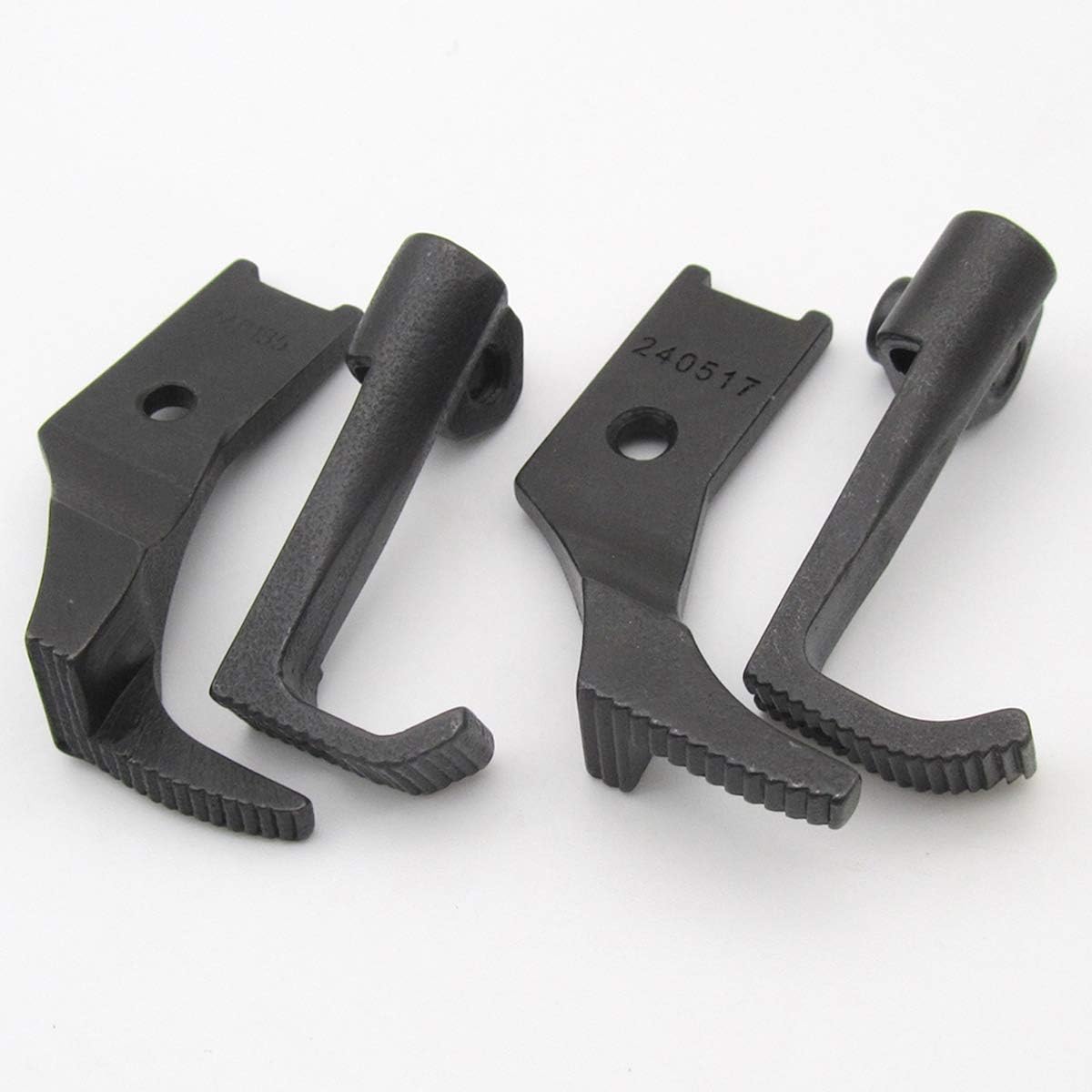 Walking Foot Sewing Machine Left & Right Toe Zipper Foot Set #2401385+240158 & 240517+240518.