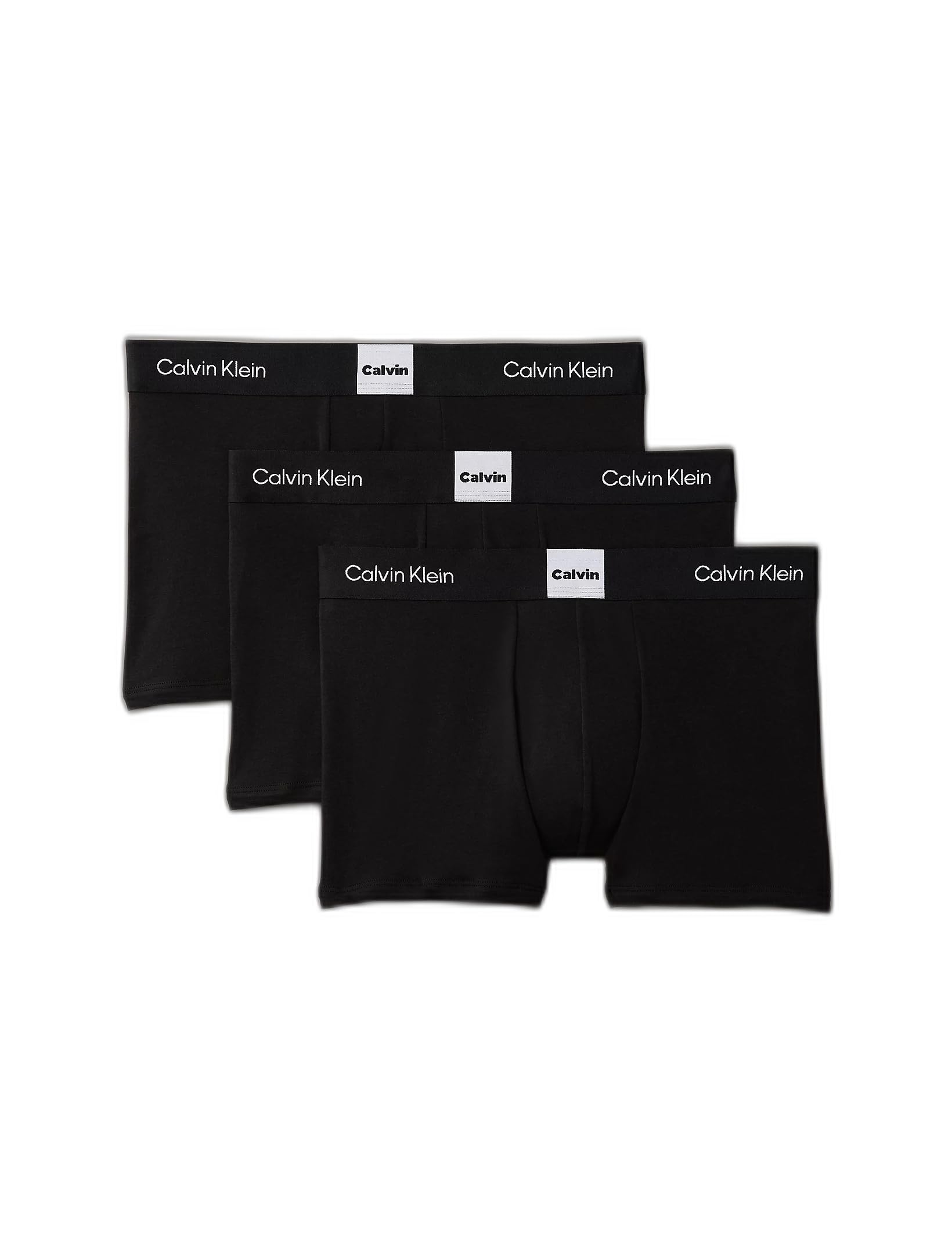 Calvin Klein Men's Black 3-Pack Icon Logo Graphic Boxer Trunks, - Size 32/30/31