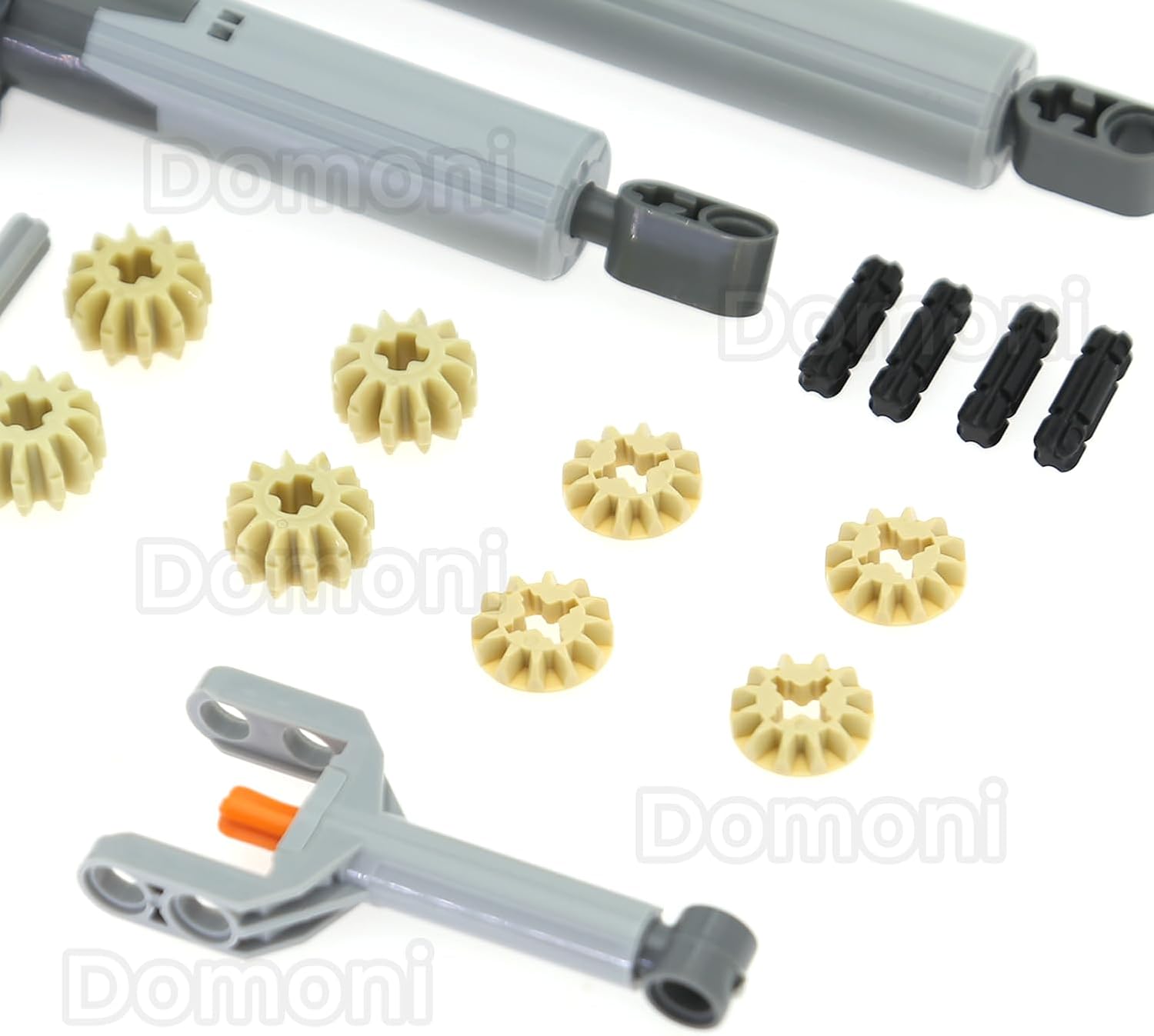 22Pcs Technical Powered Up S/L/XL Linear Actuator Kit 40918/61927/92693 Hydraulic Cylinder Piston Bracket Robot Car Gear Axle Set Compatible with Lego