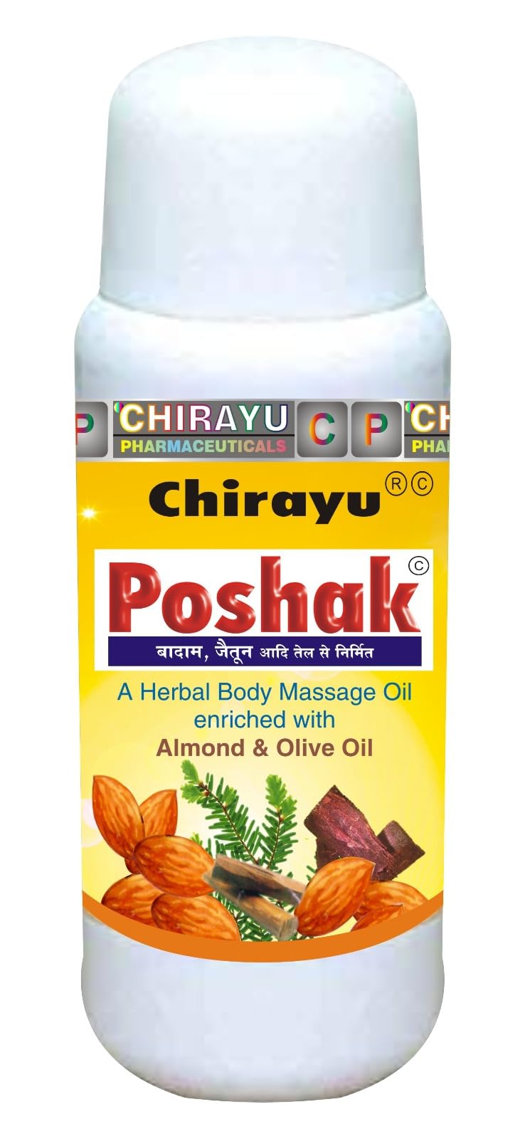 Pharmaceuticals Poshak Herbal Massage Oil - 200Ml-image-22