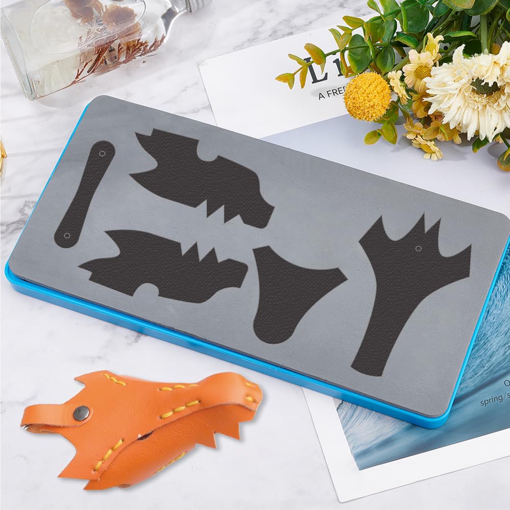 Matrice De Découpe Cuir Dragon SUPERDANT - Pour Porte-clés, Pendentifs, Bricolage - Taille Env. 25,4x12,7 Cm