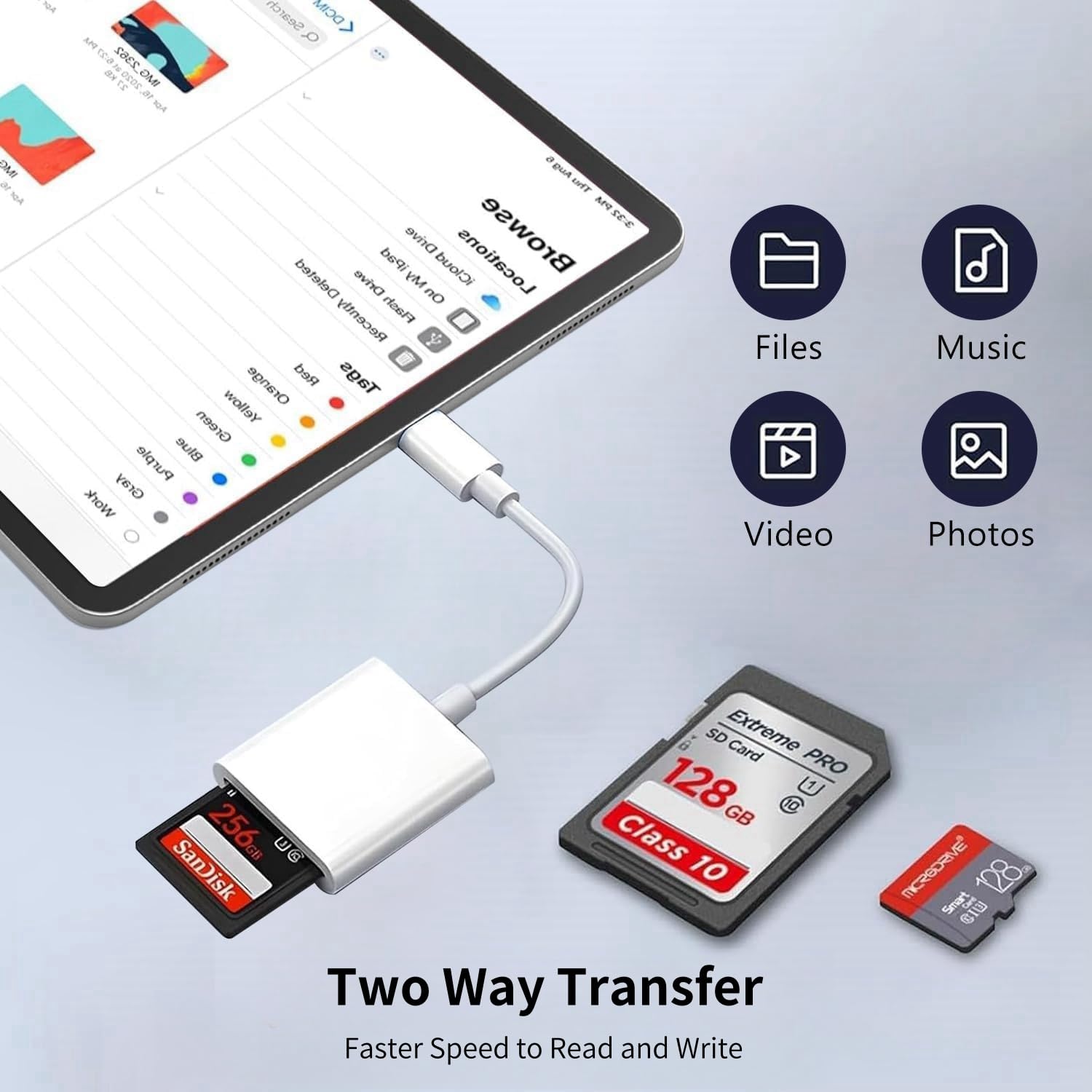 Lecteur de Carte SD USB C, Adaptateur Micro SD vers Type C pour iPhone 16/15, MacBook, iPad Pro, Samsung Galaxy