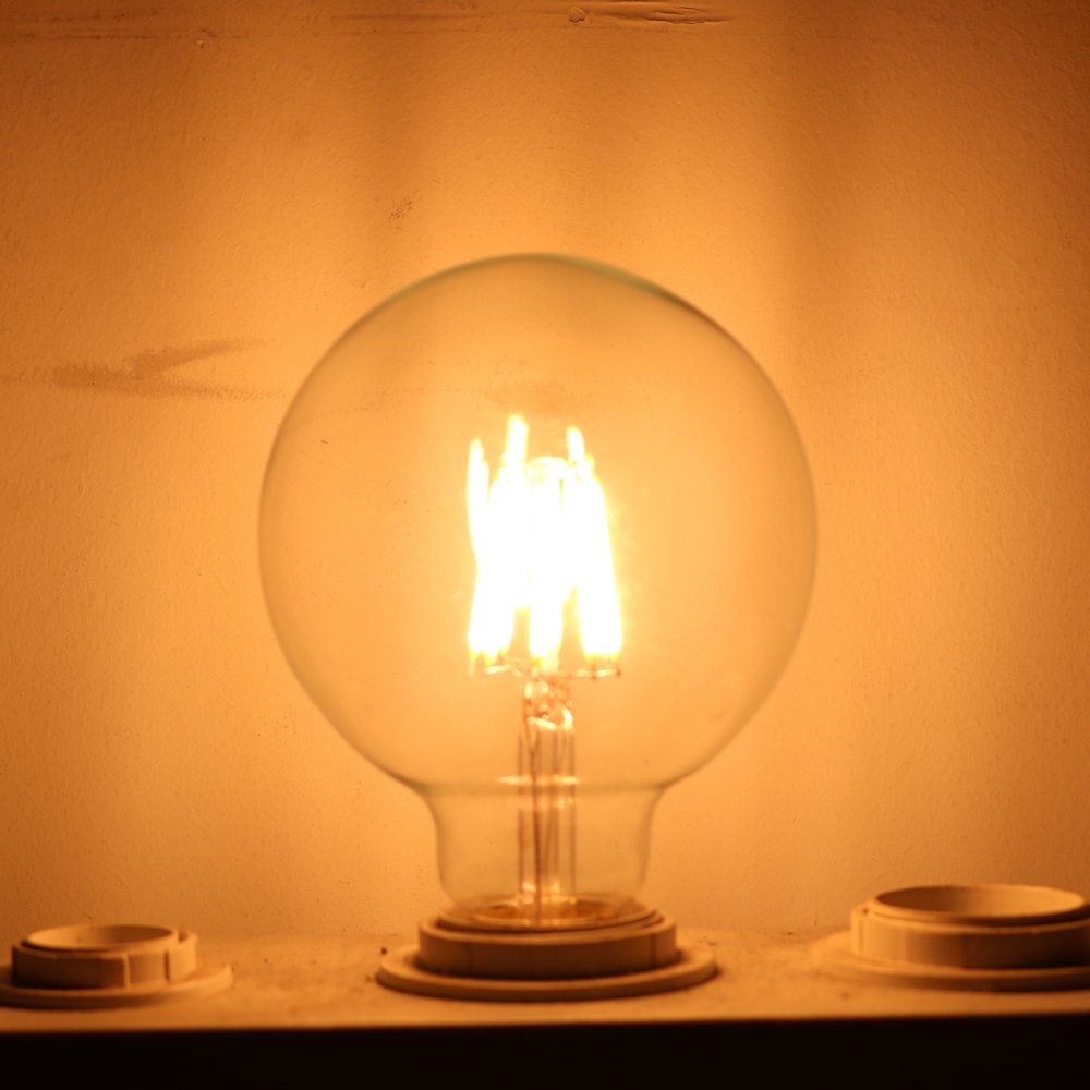 15 Pieza Edison Bombilla Retro Old Fashioned estilo tornillo LED Bombilla Regulable Deko de espiral de lámpara E27 220 V ámbar de color blanco cálido luces UK, Amarillo, E27 8 W 220 V