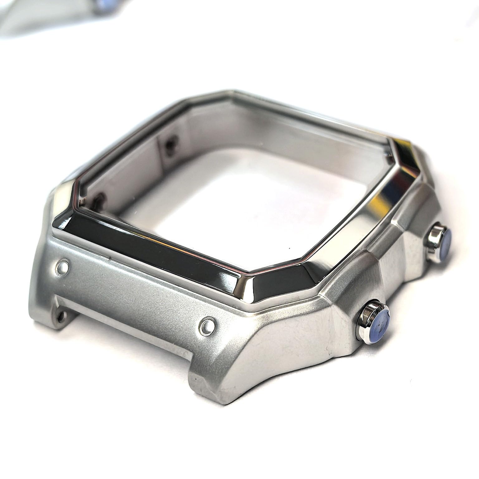Mod Kit AE1200 en acier inoxydable argenté brillant pour montre Casio