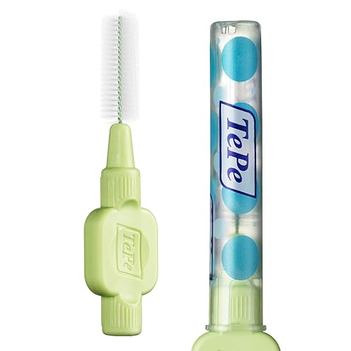 Miniatura 3 de TePe Cepillo interdental extra suave, cepillo dental súper suave para limpieza de dientes, paquete de 8, 0.031 in, grandes huecos, verde, tamaño 5