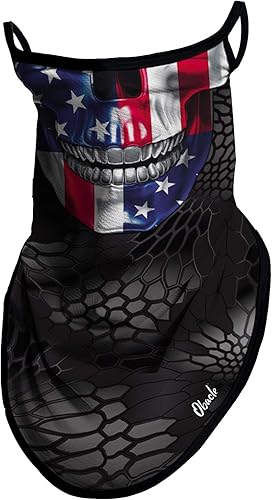 Obacle Mascarilla de cara y cuello tipo pañuelo con tiras para las orejas bufanda y mascarilla, cubrebocas para hombres y mujeres