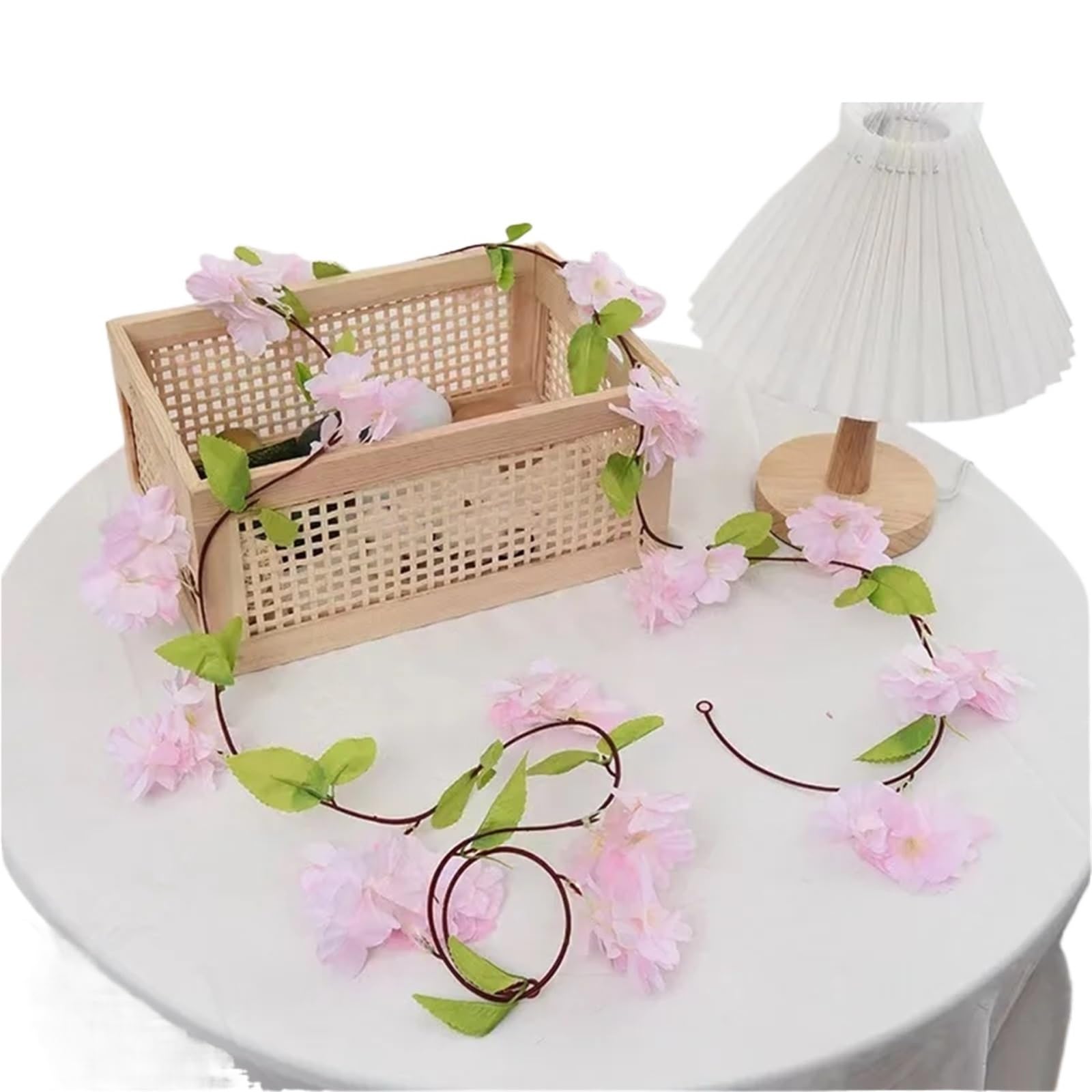 LuoAXINN Artificial Rose Vine 2.2m Artificial Flower String