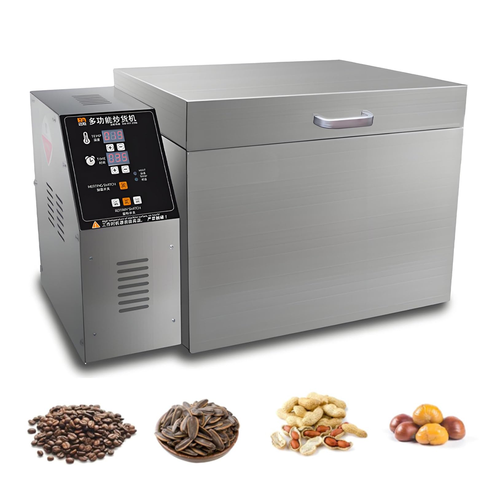 Ofyphth Home Coffee Bean Roaster Machine, Coffee Roaster Machine Industrial Commercial, Electric Nut Peanut Cashew Chestnuts Roasting Machine, for Home Commercial Use. Type10