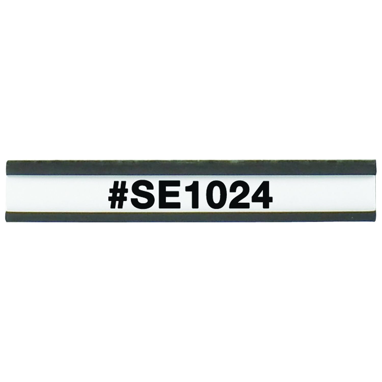 Partners Brand PLH190 Magnetic "C" Channel Cardholders, 1/2" x 3", Black (Pack of 25)