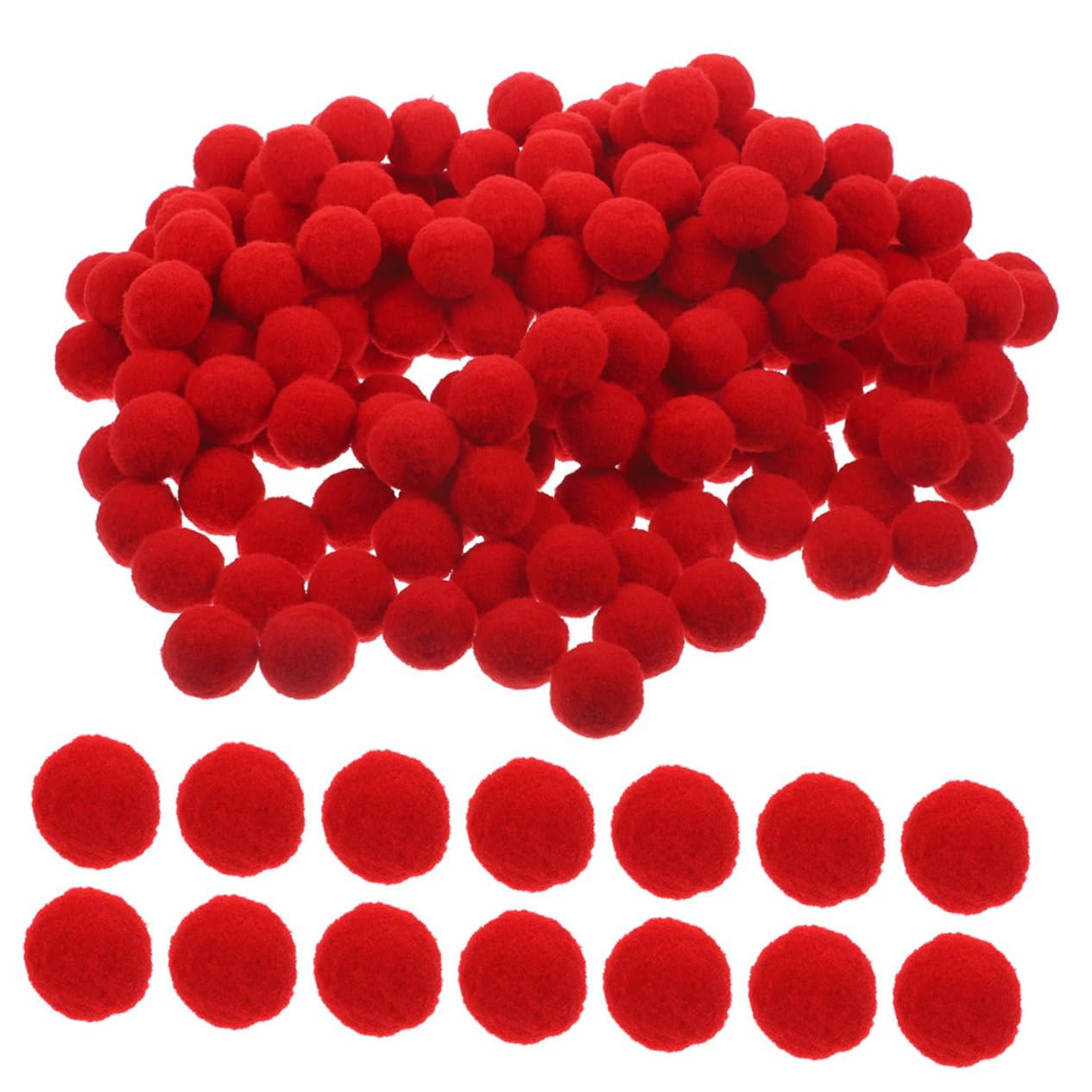 600 Stück Rote Flauschige Pompons Für Bastelarbeiten Weiche Kleine Bunte Kugeln DIY Kreative Kunstprojekte Und Dekorationen Für Erwachsene