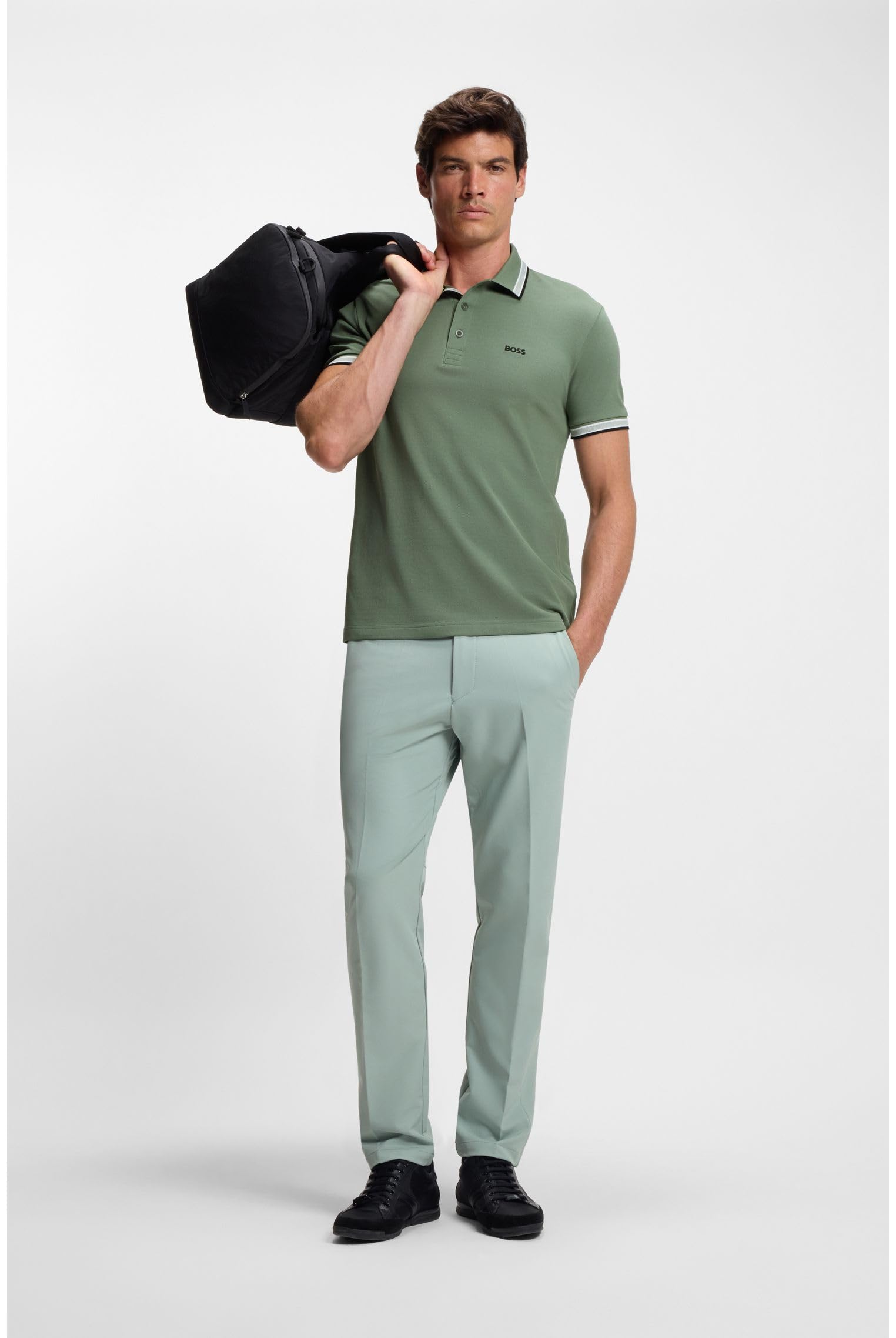 Boss GREEN Poloshirt Paddy Regular Fit atmungsaktive Piqué-Webstruktur – Bild 2