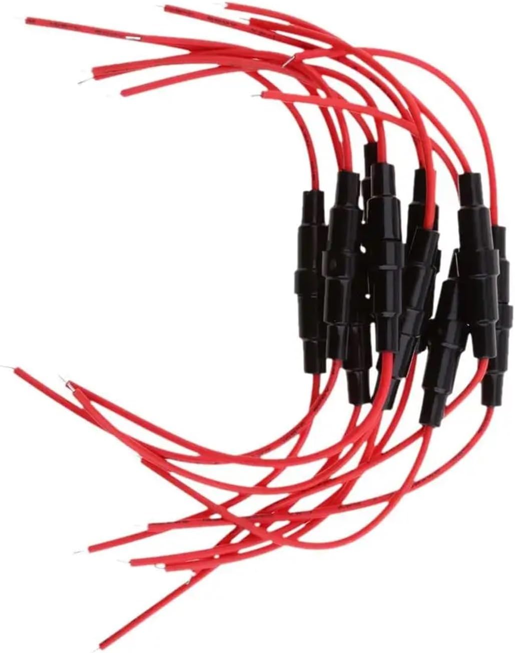 Weatherproof 10x38 Inline Glass Tube Fuse Holder Block Mini Plastic Metal for Motorcycle Car ATV 12V Multiple Fuse Box