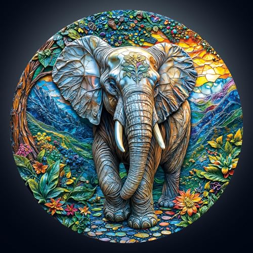 Artipuz Puzzles for Adults 1000 Pieces Majestic Elephant