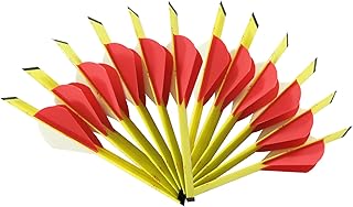 LEANPRO Shrink Fletch with 2 Inch Vanes, 12-Pack Stretch Arrow Wraps Universal Fit for Arrows and Bolts, DIY Archery Fletching Tool