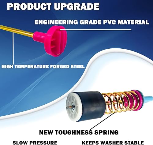 Miniatura 6 de Varillas de suspensión para lavadora DC97-16350V actualizadas (OEM) compatibles con Samsung Washer WA54R7200AVUS WA54R7200AWUS WA5AR7200AVUS