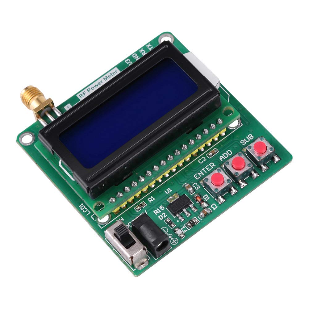 RF Leistungsmesser 1-600MHz Digital LCD Frequenzdämpfungsmesser -75~16dBm