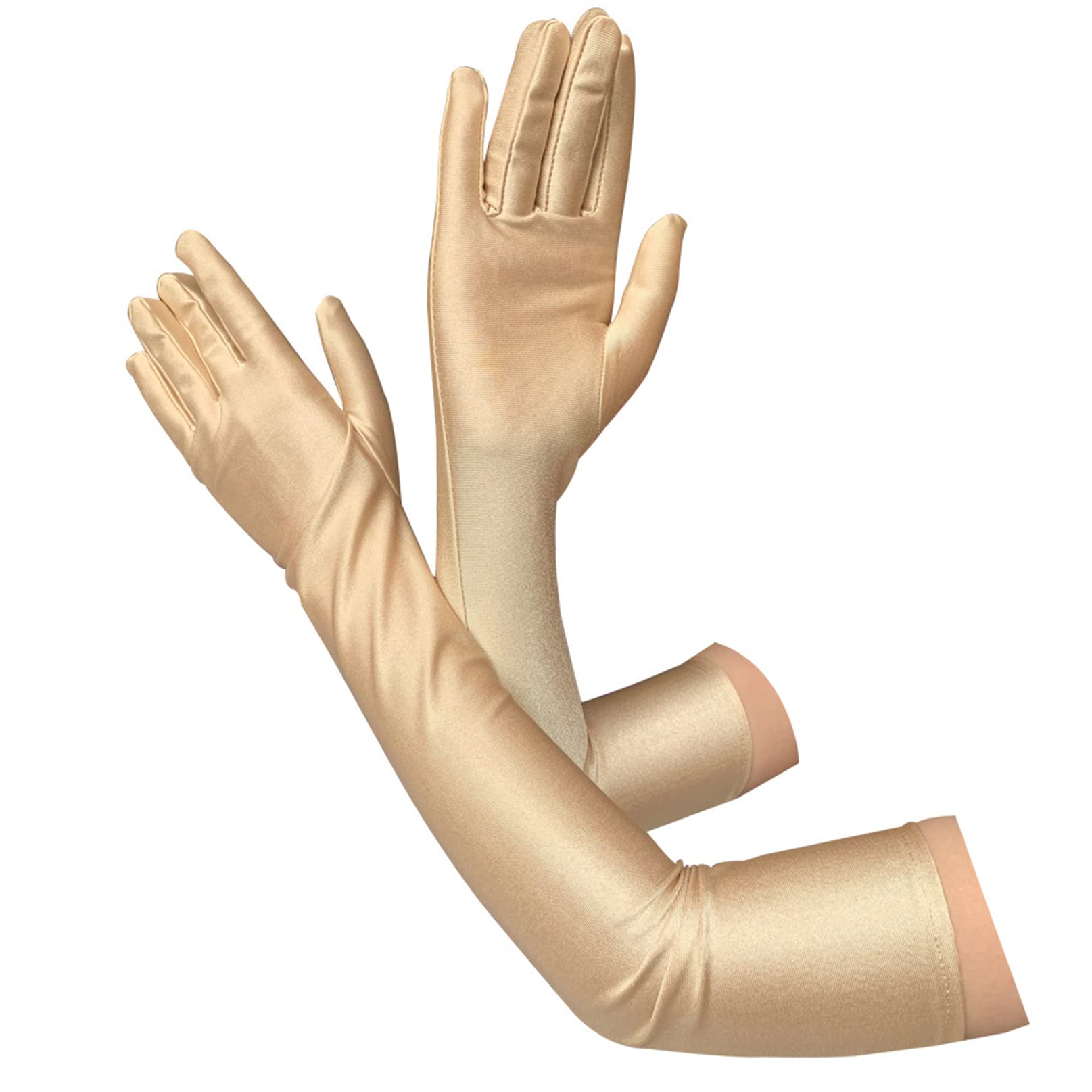COSFAN Gants d'été pour Femmes Longs Gants de Conduite à Doigts Entiers Gants de Cyclisme pour Sports d'extérieur Fournitures d'été