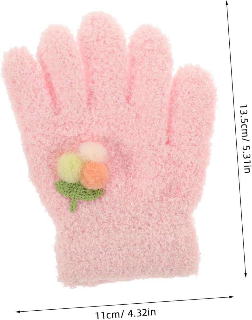 COLLBATH Adorable Cartoon Winter Gloves for Boy Girl Cozy Full Finger Mittens with Elastic Cuffs Soft Knit Material for Outdoor Fun Cold Weather