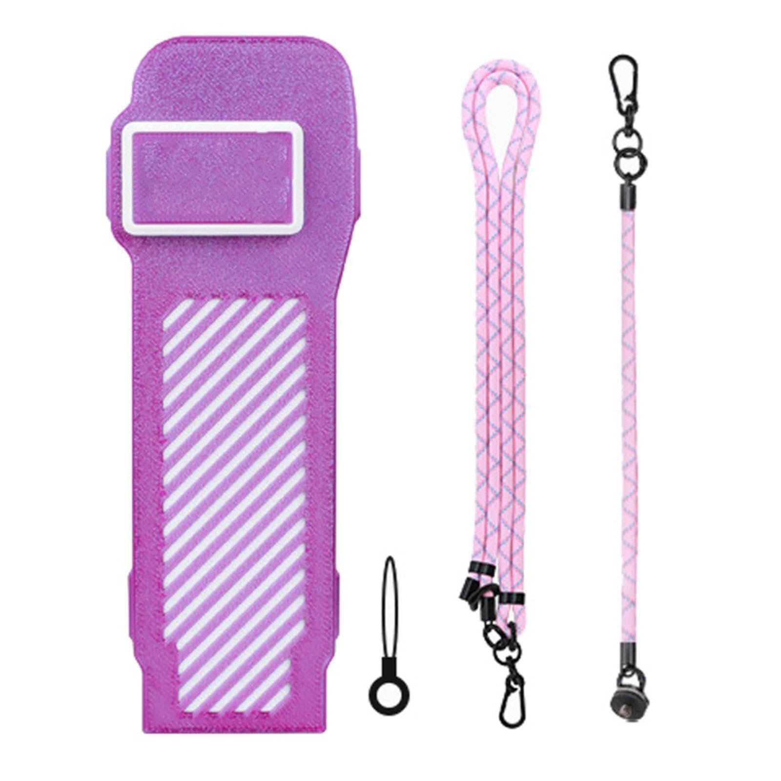Custodia portatile per tasca 3 fotocamera rigida custodia protettiva borsa borsa accessori per pelle attrezzatura antipolvere, Colore viola