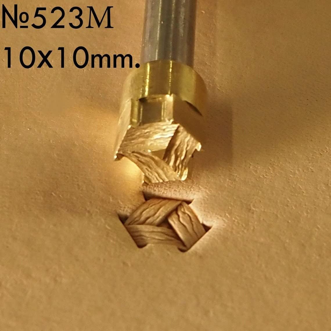 DandS ltd Leather Stamp Tool, Basket Weave, Professional Steel Craft Tool for Leatherworking, Embossing, Carving & Stamping Leather Projects, Belts Wallets & DIY Projects Compatible with Mallet #523M