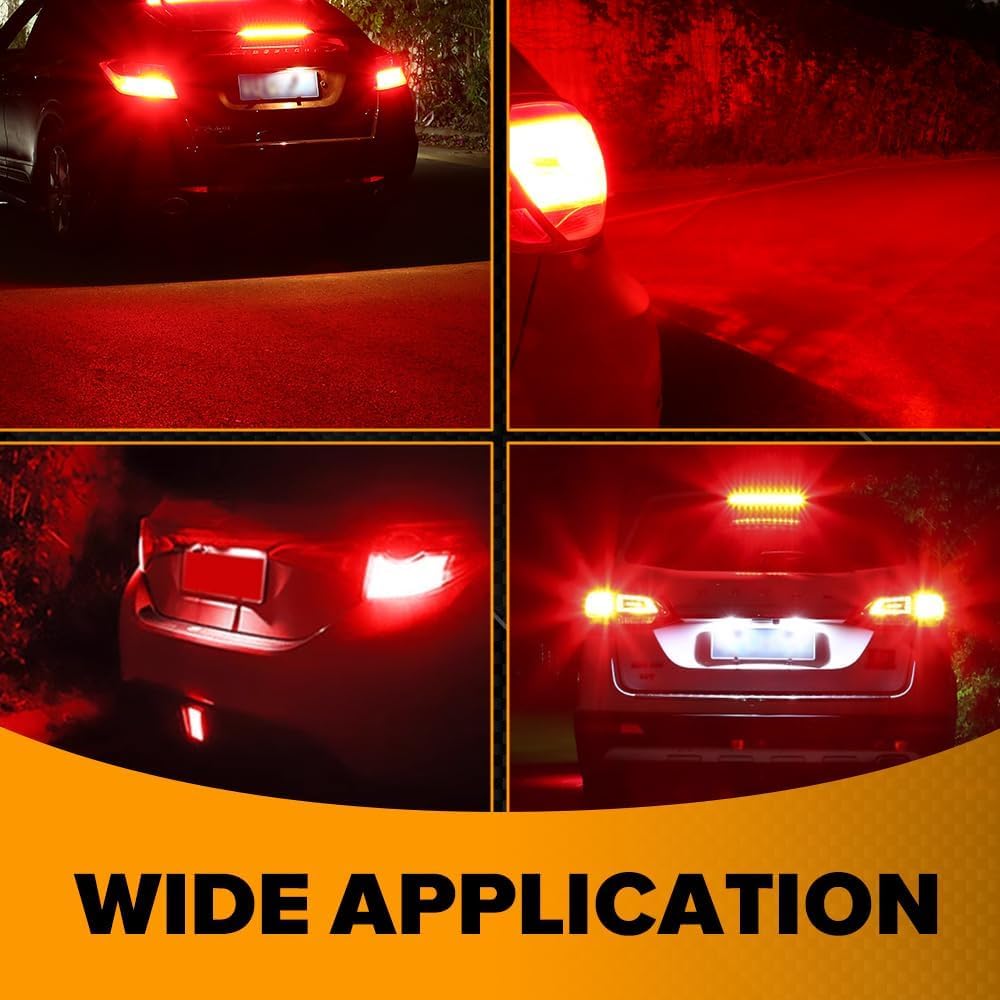 Bsxywa 7443 7440 T20 W21/5W Ampoules LED 12V 24V Blanc, Pour Voiture Feu de Recul, DRL Feux de Jours, Frein Stationnement Feu. (Lot de 2)