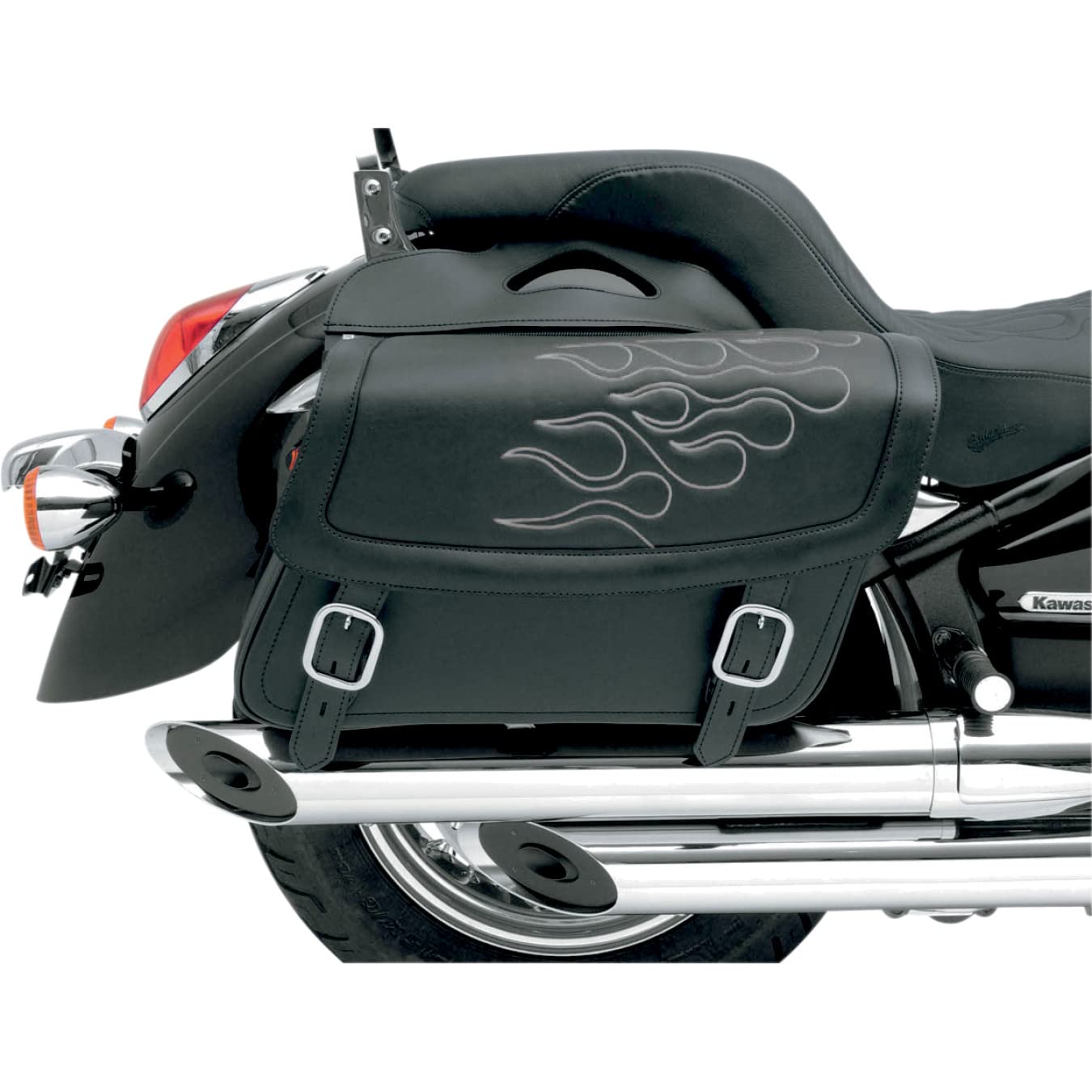 Amazon.com: Saddlemen X021-05-0423 Black/Silver Flame Jumbo