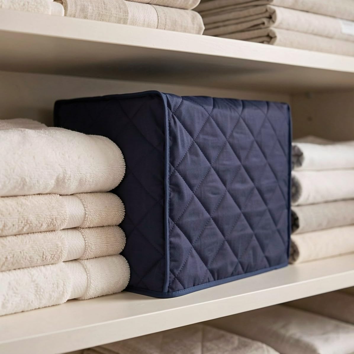 Dustproof Bread Machine Cover, Quilted Cotton, Foldable Storage