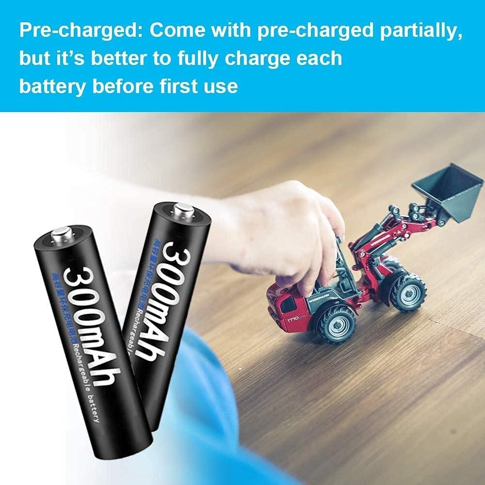 1.2V AAA 300mAhNi-MH充電式バッテリー低自己放電-8パック