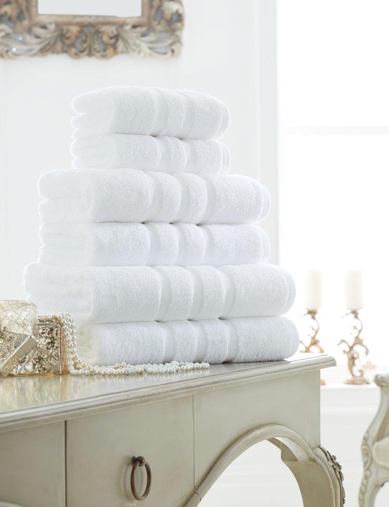 Gc Gaveno Cavailia White Gaveno Cavailia 100% Cotton Supreme Zero Twist 600 Gsm Bath Sheet Pack Of 2