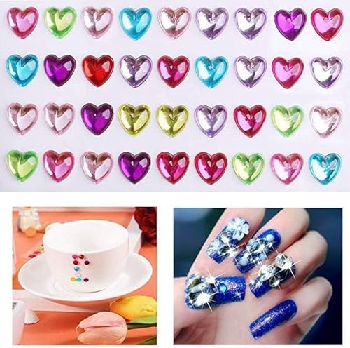 1200 Stück Glitzersteine Selbstklebend, 14 Bögen Acryl Strasssteine Sticker Verschiedene Formen Klebesteine Schmucksteine für Kinder DIY Handwerk Grußkarten
