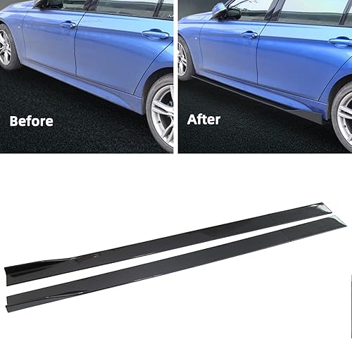 Miniatura 5 de Nuevos paneles balancines 6 piezas, kit de estribo universal para carrocería de coche, faldones laterales, balancines izquierdosderechos, difusores,