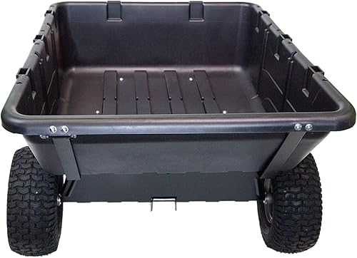 Miniatura 4 de Brinly RPC-10BH-A The Roger - Carrito volquete completo de 180 grados con cama moldeada por compresión duradera