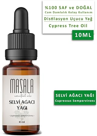 Masala Forest Fragrances Aromatherapy Set - Forest Scents Aromatherapy Kit (Cedar Tree 10 ml - Spruce 10 ml - Cypress Tree 10 ml - Palmarosa 10 ml)