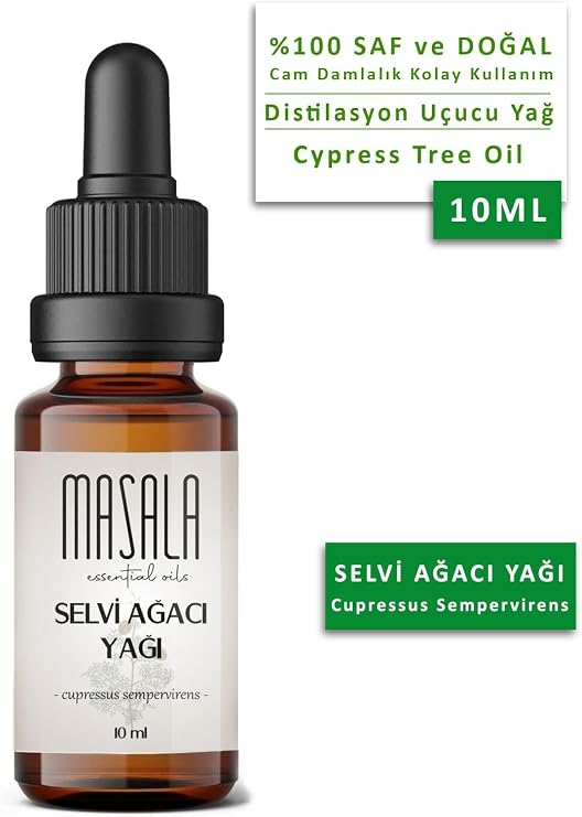Masala Forest Fragrances Aromatherapy Set - Forest Scents Aromatherapy Kit (Cedar Tree 10 ml - Spruce 10 ml - Cypress Tree 10 ml - Palmarosa 10 ml)