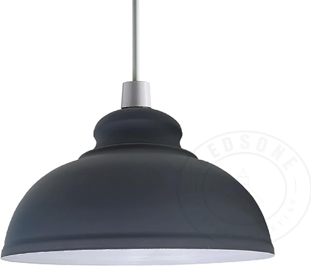 DC Voltage Ceiling Lighting Modern White Metal Pendant Light Shade Chandelier Lighting E27 Base (Grey)