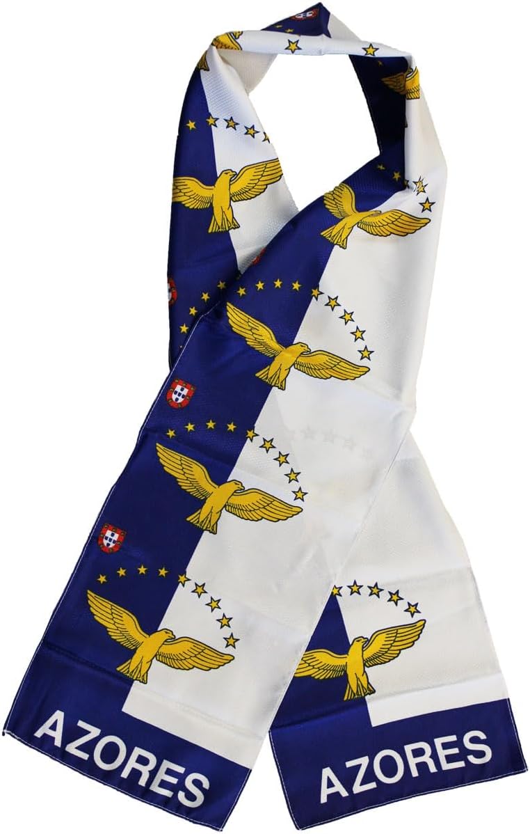 Azores Flag Lightweight Polyester Fashion Scarf