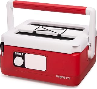 Presto Nomad 6-Quart Traveling Slow Cooker, Red - Spill-Proof Portable Crock Pot for Tailgating & Road Trips