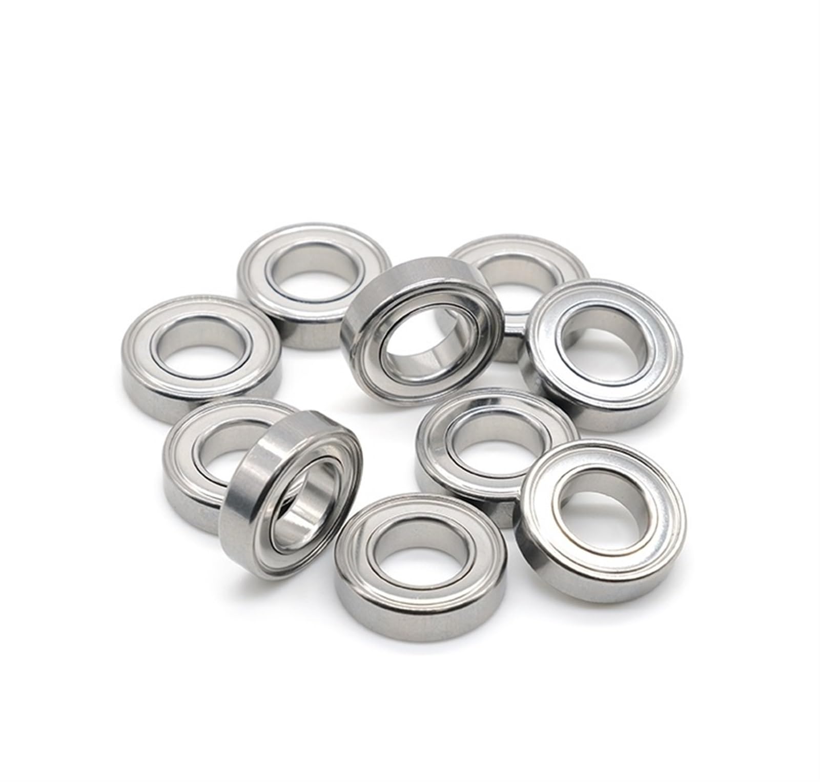 HYUJNAFZR Bimetal Seal Shield Micro deep Groove Bearing 10pcs SMR2010ZZ 10x20x5mm Stainless Steel Ball Bearing