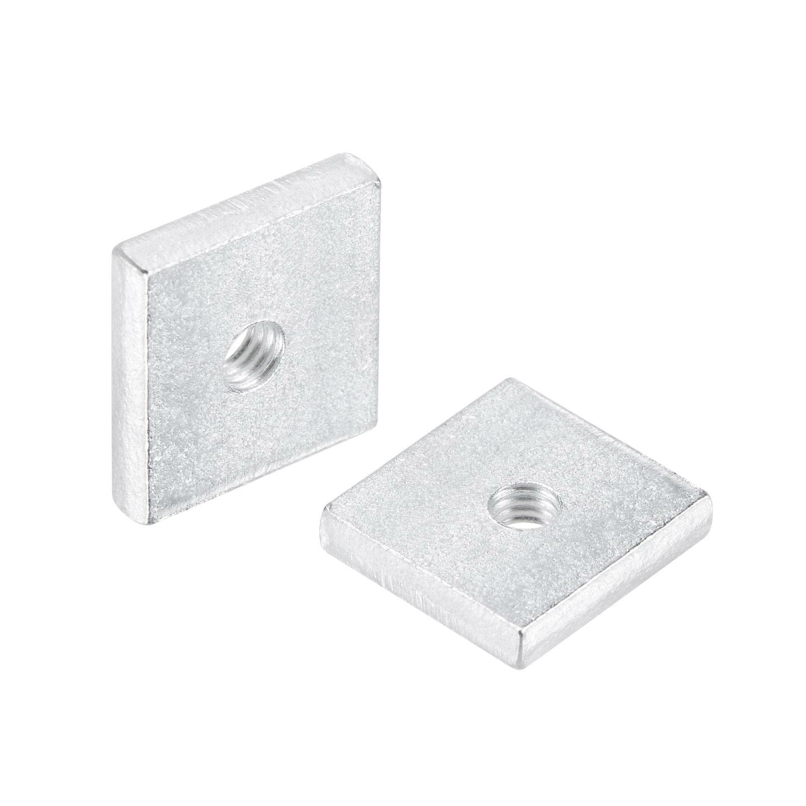 Tool Parts and Accessories Square Nuts M4x15mmx3mm Zinc-Plated Metric Coarse Thread Assortment Kit 25pcs (#CN-140824-14108)