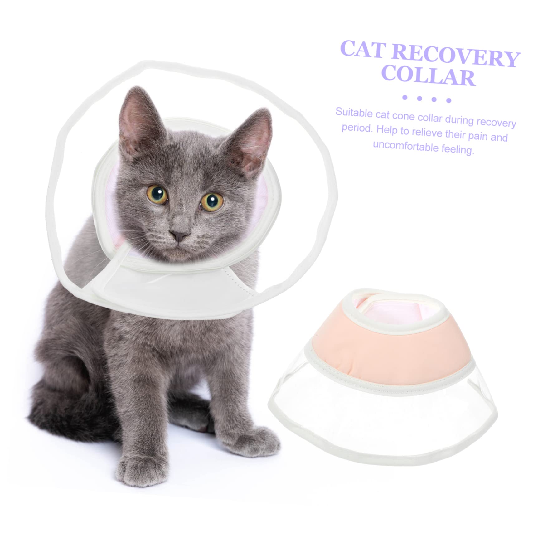 FOMIYES 3stücke Cat Cone Halskragen Für Katzen Weicher Verstellbarer Erholungs-zweckkragen Schutz Vor Lecken Und Kratzen Genesung Einfach Anzulegen Und Für