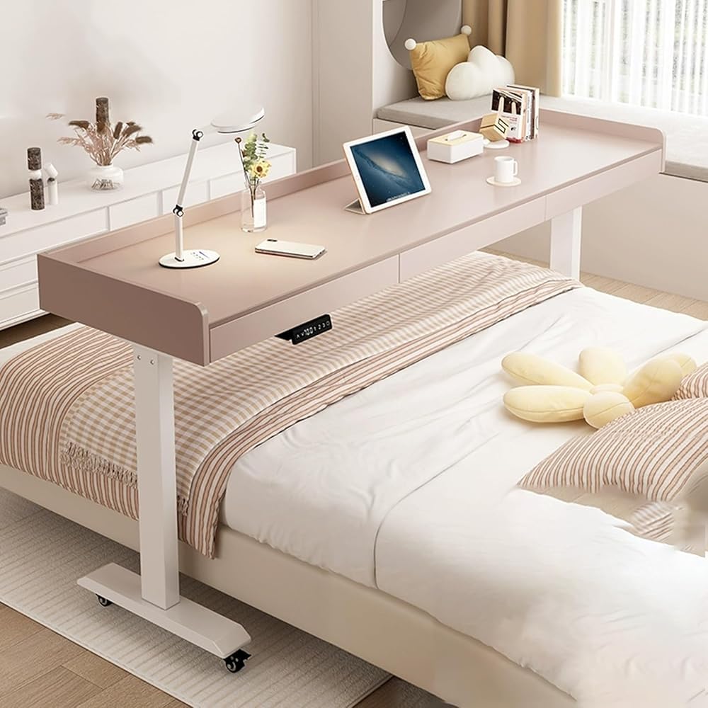 Bureau au-dessus du lit électrique pour travailler ou prendre le petit-déjeuner au chaud