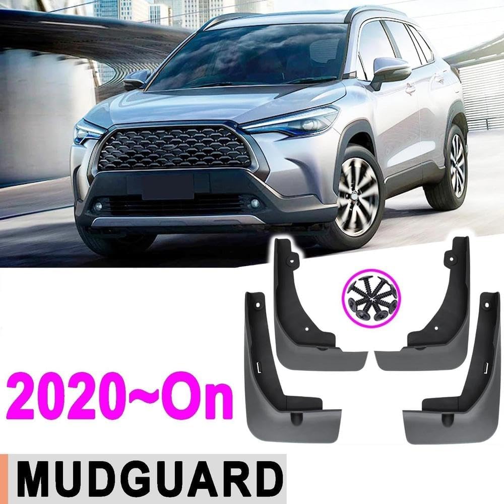 Auto Parts 4X Car Mud Flaps Guards for Toyota Corolla Cross 2020 2021 Mudflaps Splash Guard Protection Mudguards Car Accessories