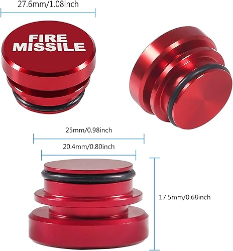 Miniatura 2 de AITIAO 4 piezas de enchufe para encendedor de cigarrillos, botón de aluminio, cubierta de enchufe para encendedor de cigarrillos de automóvil, se