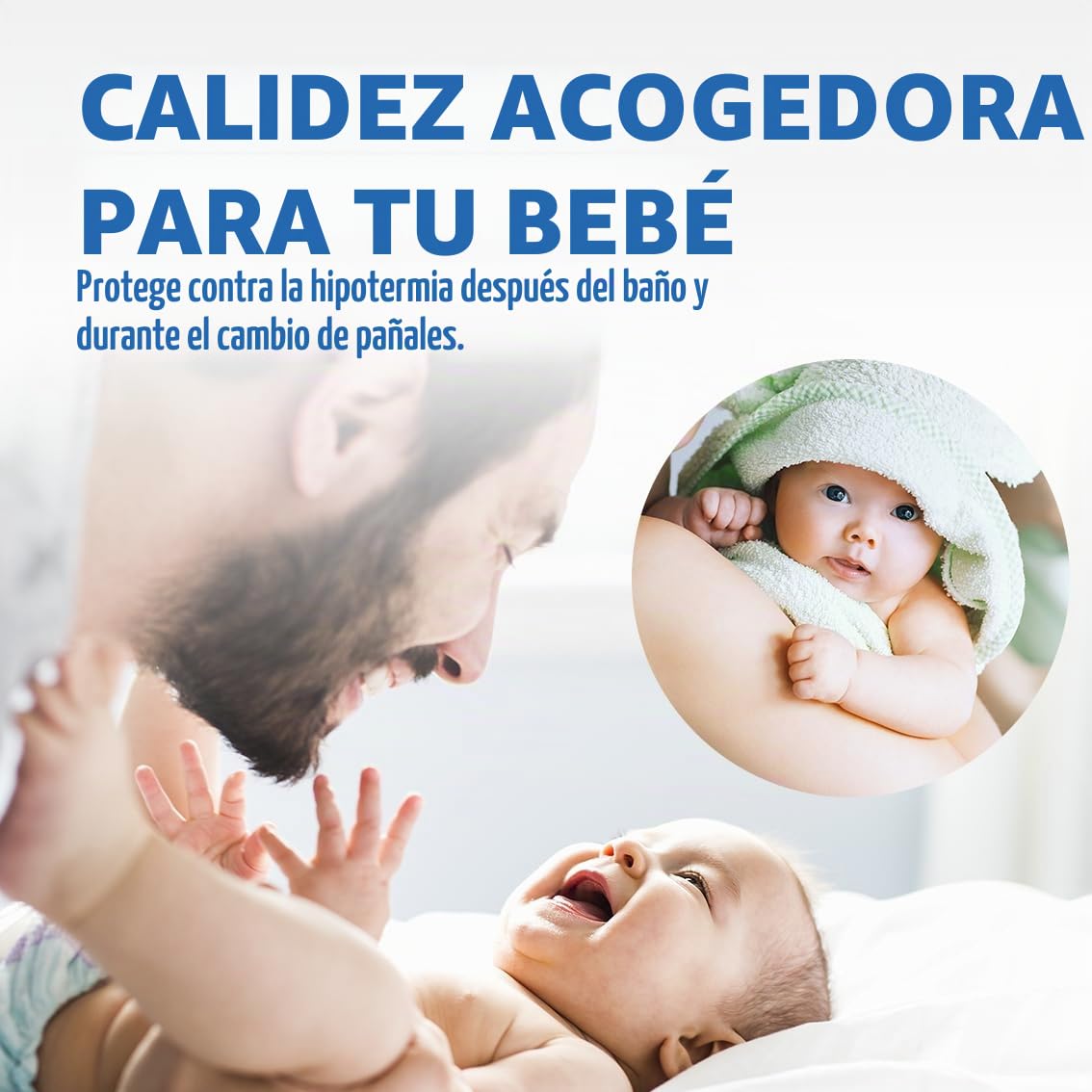 Reer EasyHeat Flex Calentador radiante para mesa cambiador con soporte Lámpara de calor para bebés Diseño compacto 1 pieza (1 paquete) Blanco (230V/500W)