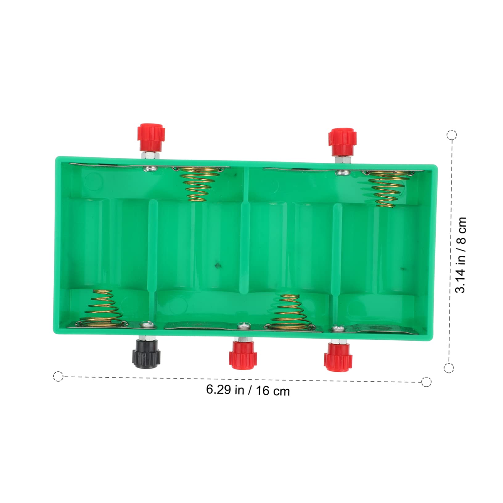 COHEALI Physics Terminal Battery Holder for Teaching Experiments Durable and Lightweight Battery Box for Classroom Use Teaching Instrument for Electricity Tandem Parallel Learning