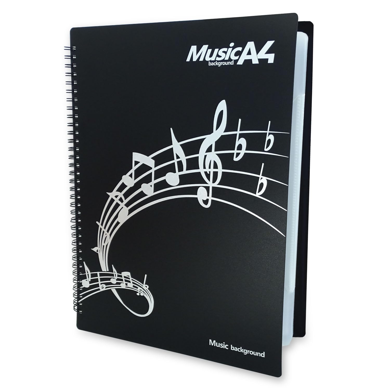 keepdrum MUS024 - Atril plegable con bolsillo y carpeta DIN A4