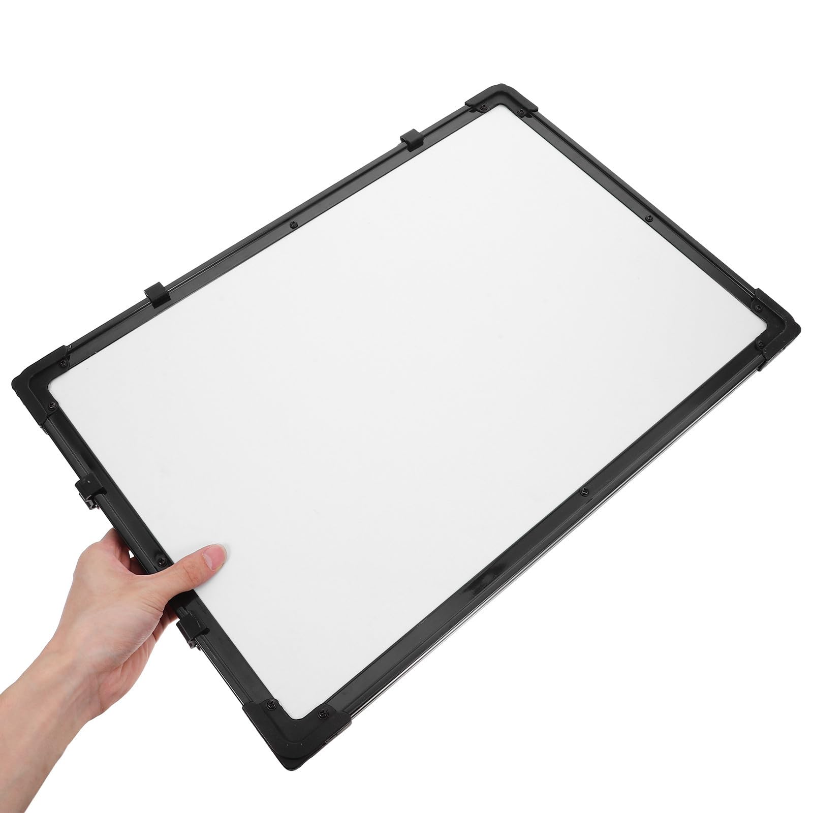 Tableau Mémo Suspendu Double Face Blanc en Feutre et Tôle Galvanisée
