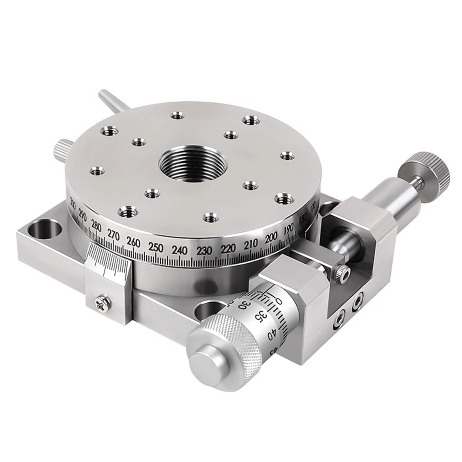 Plate-forme linéaire rotative en acier inoxydable 360° charge 49N